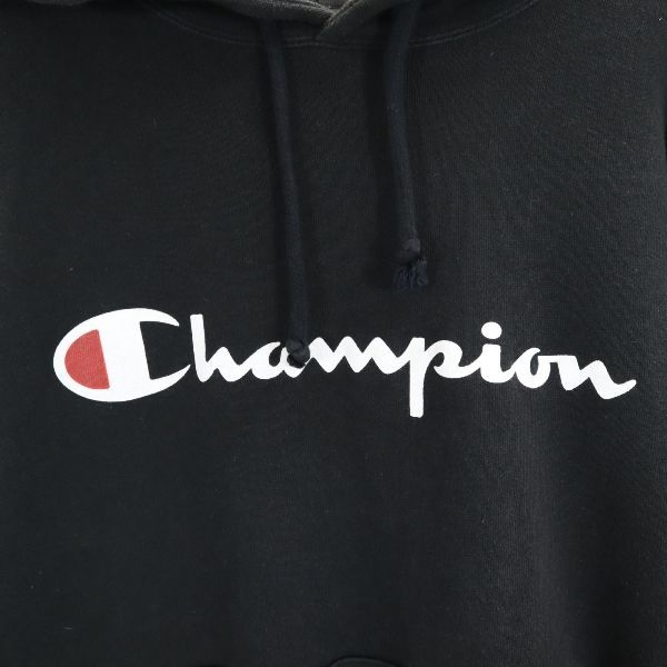 Champion Print Long Sleeve Sweatshirts M Black Men's Used