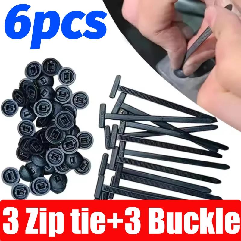 Multi-Purpose Nylon Zip Ties Car Engine Guards Underbody Panel Fastener Clip Screw Replacement Heavy Duty Self-locking Cable Tie