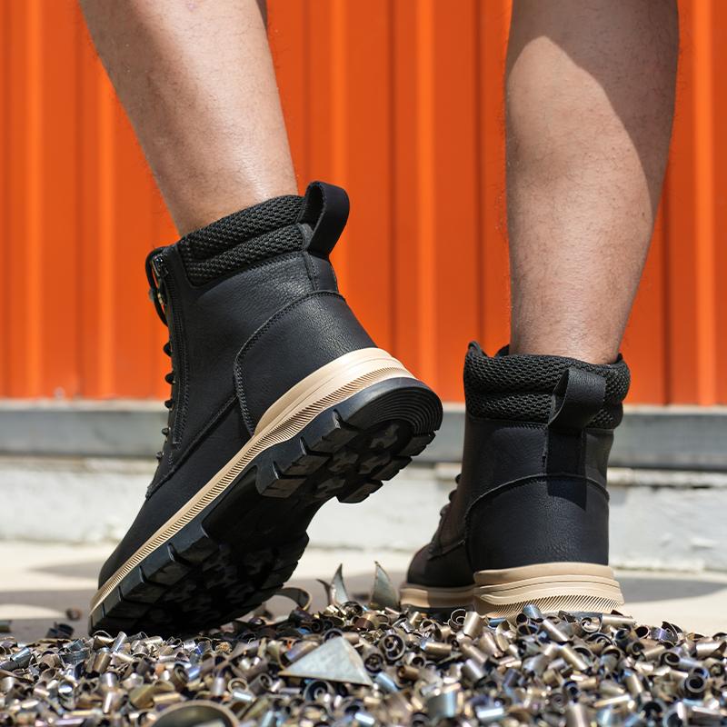 Anti-Puncture Anti-Drop Safety Shoes Slip Resistant Adjustable Waterproof Boots Work Sneakers Steel Toe Men Indestructible Shoes