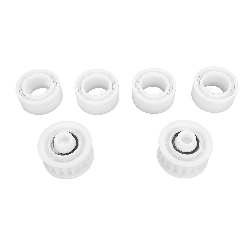 4 Pack Guide Wheels Replacement Pool Cleaner Guide Wheels with 2 Pully Gears for Maytronics for Dolphin