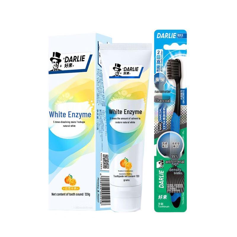 

Darlie White Enzyme Kumquat Toothpaste & Toothbrush Set