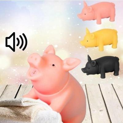 1PCS Pet Toys Chew Rubber Dog Toys for Large Dogs Pet Supplies Sound Pig  Random Color