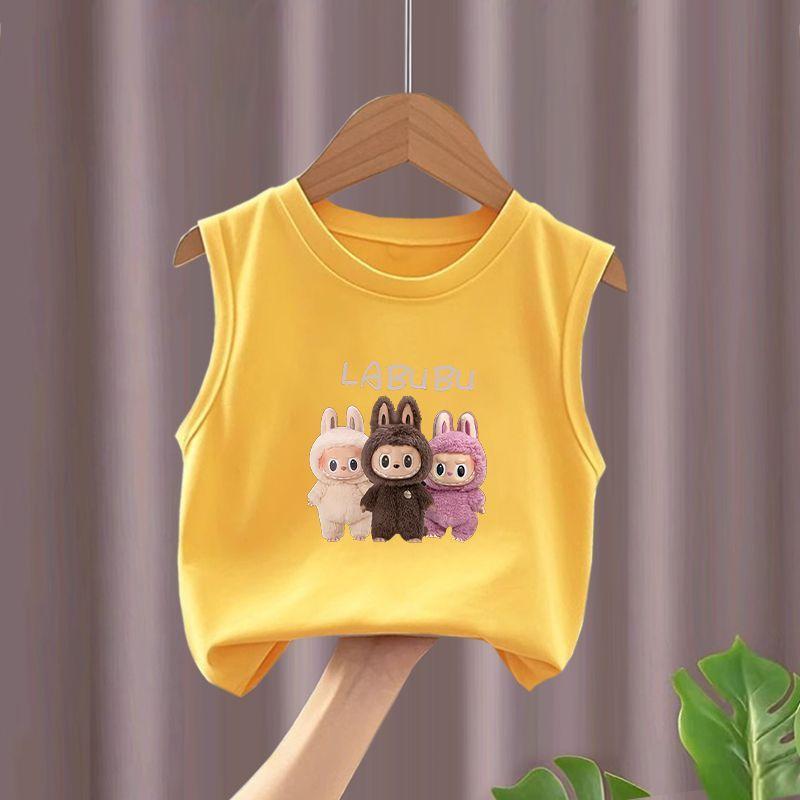 Children's Patterned Sleeveless Vest, Summer Casual Top for Boys and Girls