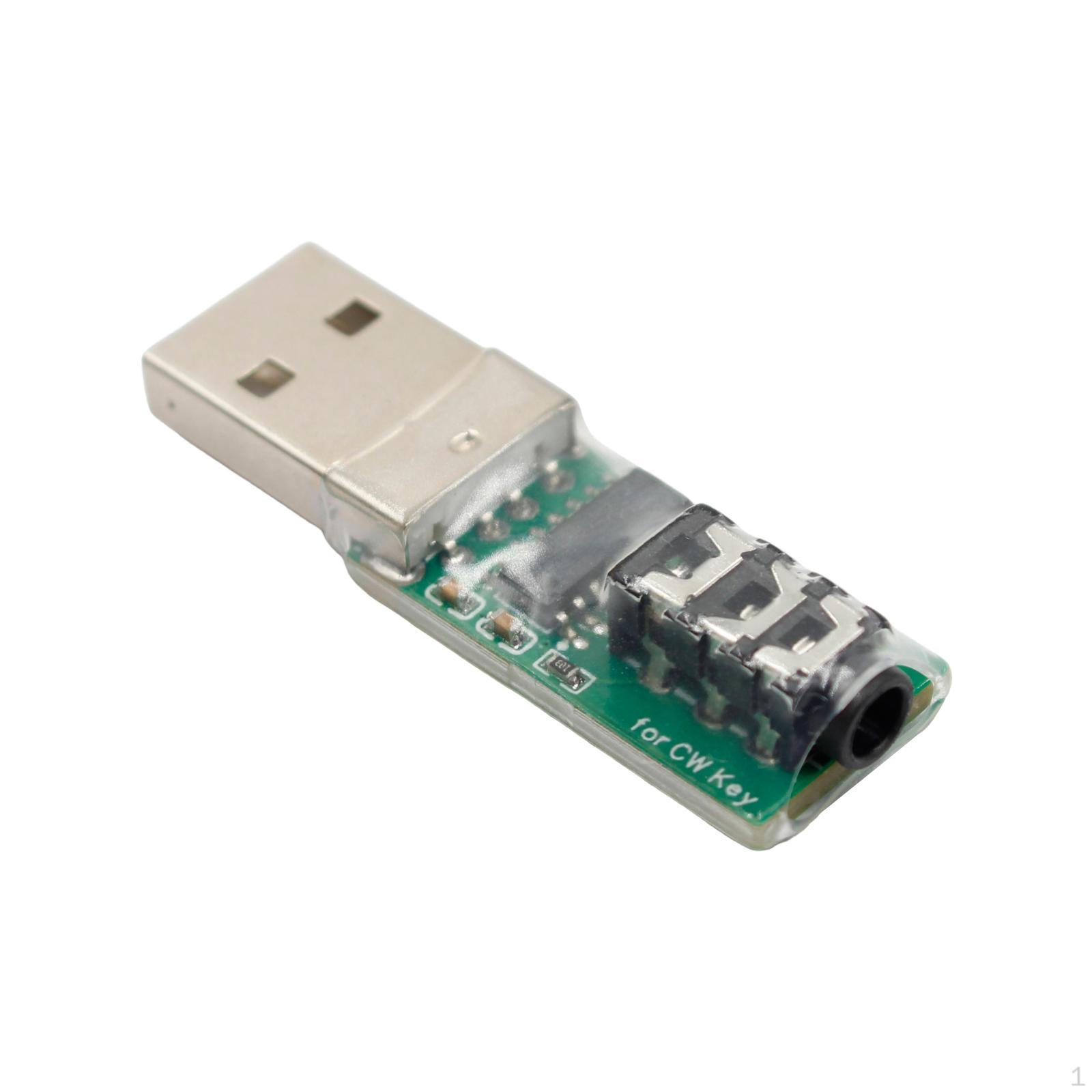 

CW Key Connector Mini Morse Code Easy Use High Performance Professional Practice for computer