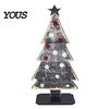 Modern Farmhouse Christmas Decor Rustic Tree Table Decoration, Vintage Wooden Xmas Standing Sign with Small For Tables Base for Winter Home