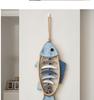 3D-Fisch-Wandanhänger im mediterranen Stil für Hotel- und Flurdekoration