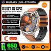 Outdoor GPS Sports Smart Watch Men Built in GPS Compass 5ATM Waterproof Bluetooth Call HD AMOLED Screen Fitness Smartwatch
