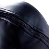 Aisile Adult Open Face Black PU Leather Hood Mask for Restraint and Punishment
