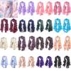 Synthetische Lange Lockige Cosplay-Perücke 80cm Damen Gestufte Perücken Lolita-Perücke mit Pony Nachtclub Bar