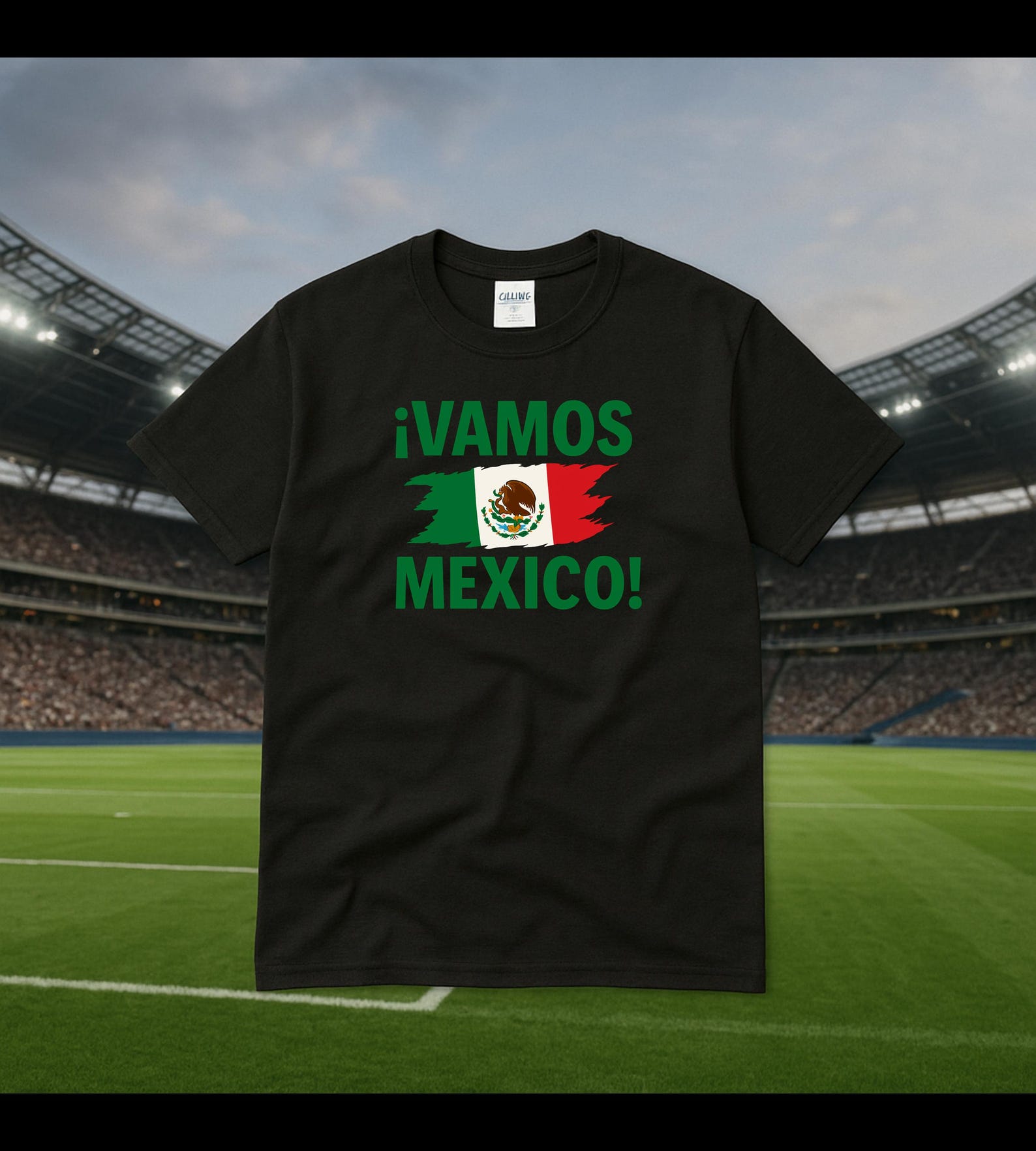 Vamos Mexico T-Shirt | World Soccer 2026, El Tri Fan Tee I Mexico Football Shirt L