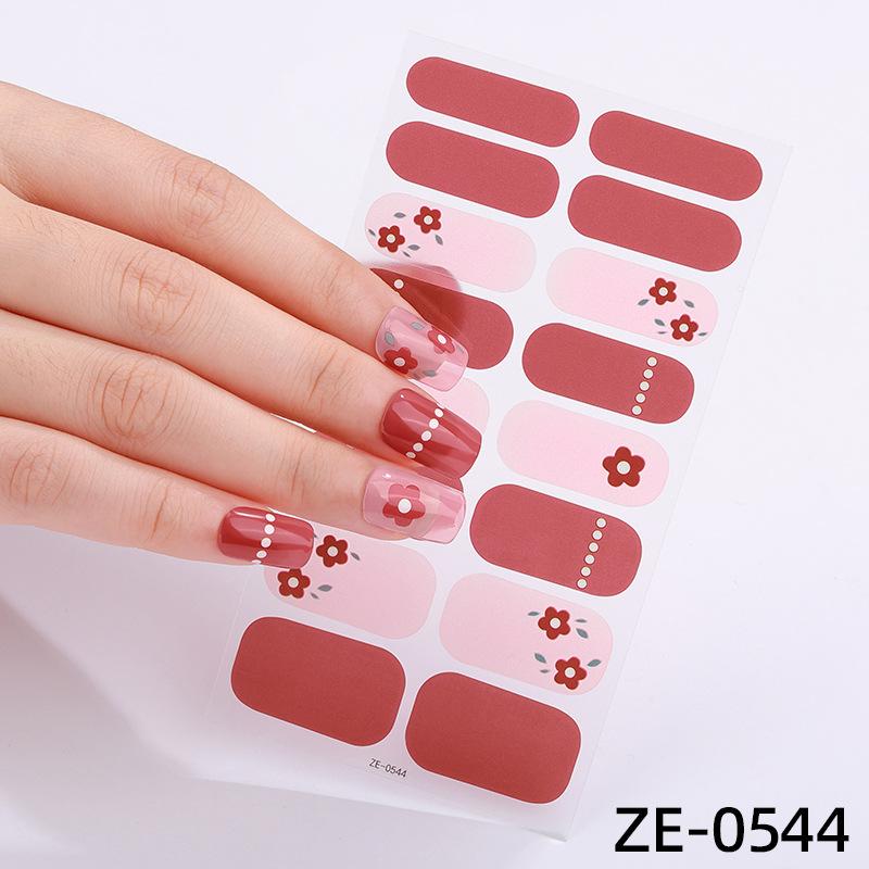 French Manicure Stickers Waterproof Nail Polish Film Nail Stickers