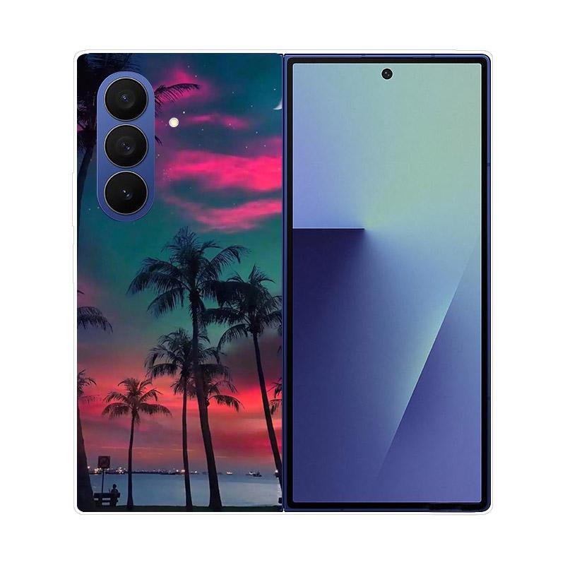 Transparent Folding Phone Case For Samsung Galaxy Z Fold 6 7 Clear Shockproof Hard PC Cover For Samsung Z Fold7 Fold6 Shell Capa