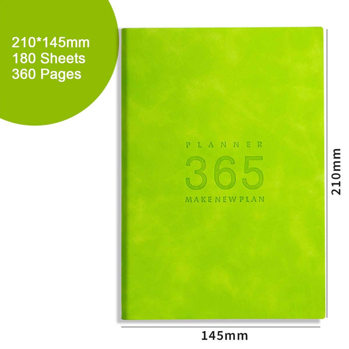 

Ежедневник формата А5, ежедневник из мягкой искусственной кожи на 2025 год, студенческая тетрадь на 365 дней, утолщенная книга для записи деловых встреч, рабочая тетрадь A5