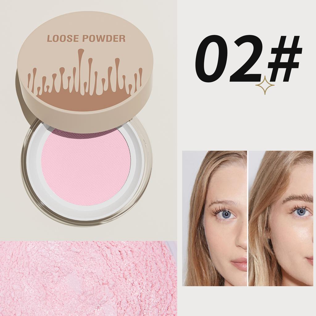 Private Label Face Makeup Translucent Loose Powder Custom Logo 5 Colors Natural Oil-Control Waterproof Mineral Setting Powder