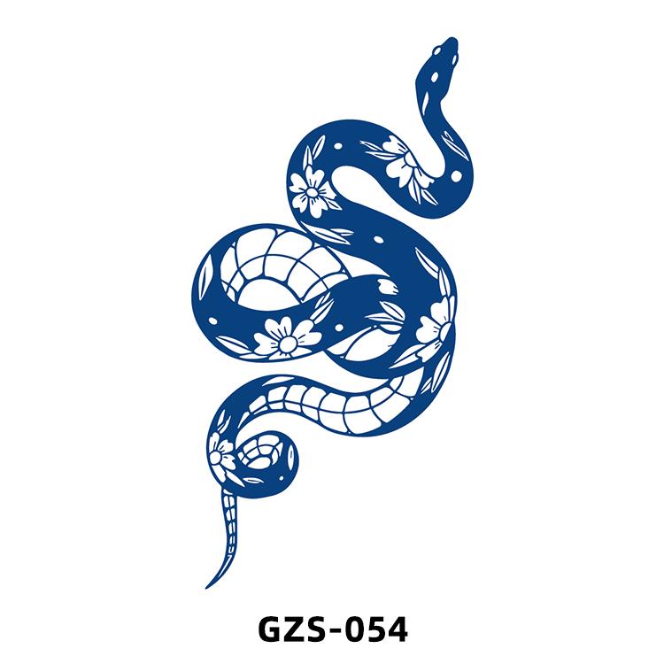 1 Sheets Semi Permanent Tattoos Women's Arm Back Fake Tattoos Waterproof and Long Lasting Plant Juice Tattoos