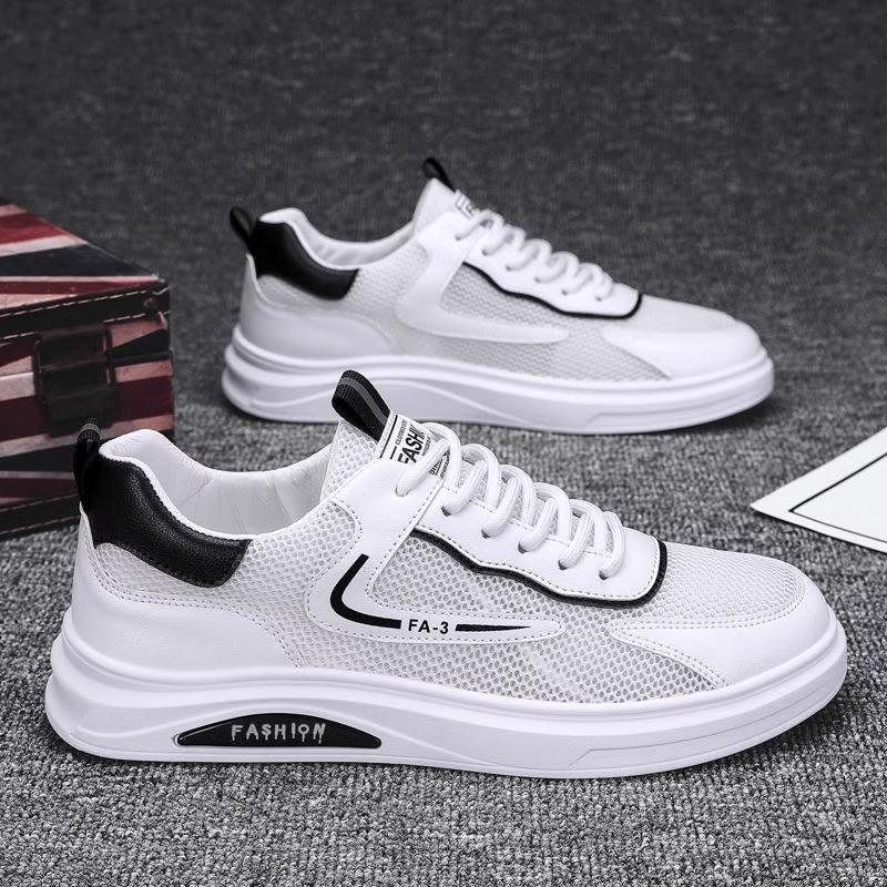 Summer New Mesh Men's Shoes Korean Version of Versatile Soft-soled Sports and Leisure Shoes Thin Breathable Mesh Shoes Small White Board Shoes Men