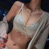 Lace Wireless Seamless Push-up Bra Set for Small Bust - Anti-exposure, Thickened Design