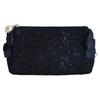 Small Pouch with Floral and Pearl Stylish and Cute for and Small Women's Lace, Ribbon, Print. Makeup, Travel, Items. 04. Navy.