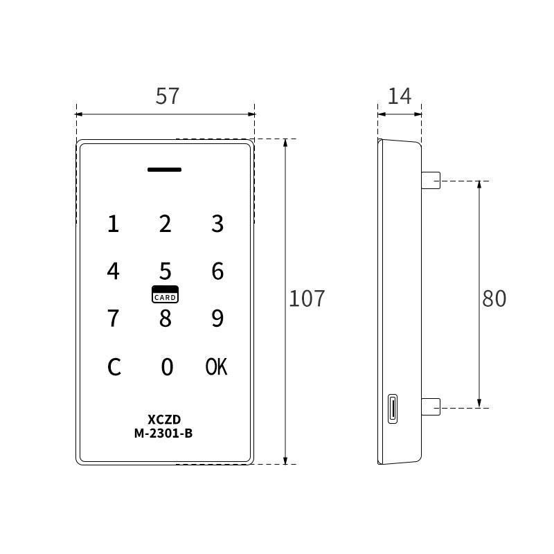ABS RFID Swipe Card Intelligent One-time Password Gym Popular Locker Digital Lock Electronic Cabinet Cabinet Intelligent Lock