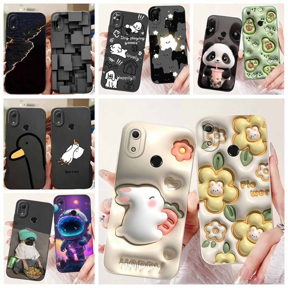 For Huawei Y6 Y6s Y6 Prime 2019 Case Stylish Painted Soft Silicone TPU Phone Back Cover For Honor 8A Prime Pro 2020 Funda Coque