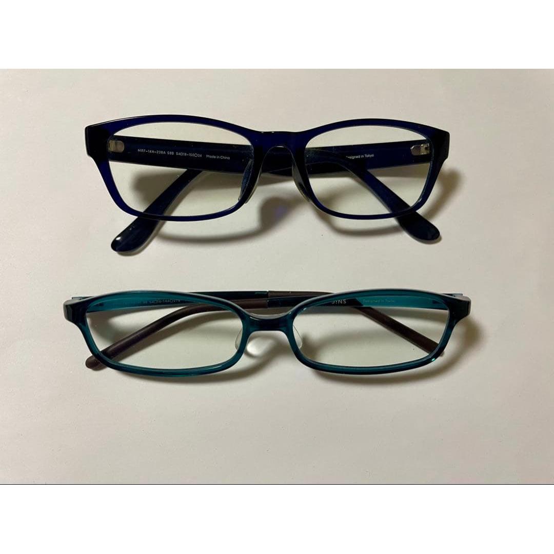 Used Blue light blocking glasses JINS 2 items