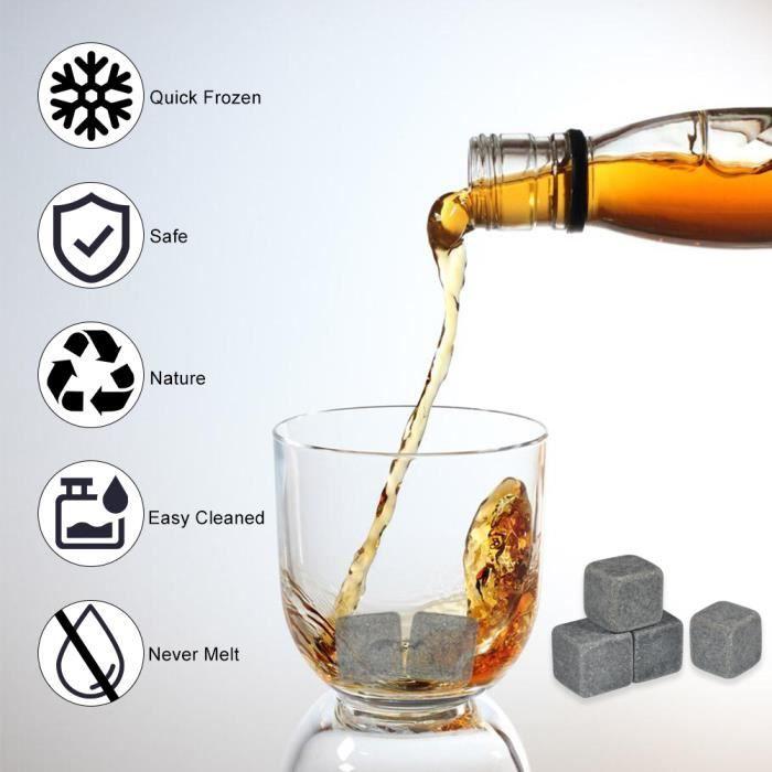 Ice Stone Ice Cubes Stones Whisky Pack of 9pcs Whisky Chilling Stone Ice Cubes Drinks Wine Beer Cooler Barware Cubes