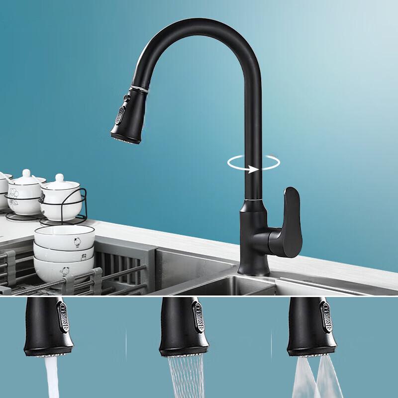 TLXT Swivel Kitchen Sink Faucet