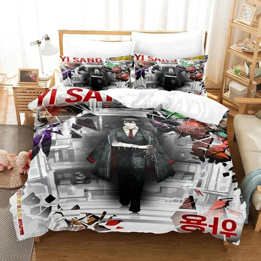 Comforter Anime Game Limbus Company Bedding Set Boys Girls Twin Queen Size Bed Kids Adult Home Textileextile