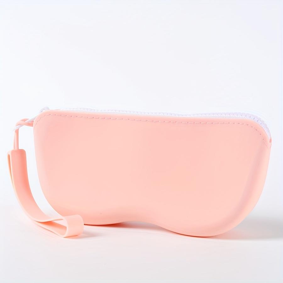 Silicone Glasses Storage Box, Simple Design, Durable, Waterproof, with Zipper Pocket