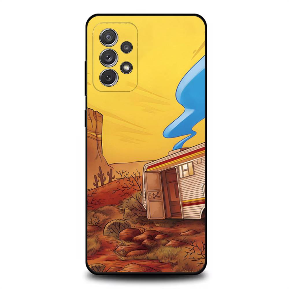 

B-Breaking Bad H-Heisenberg Phone Case For Samsung S 25,24,23,22,30,21,10,9,Ultra,Plus,Lite,FE,4,5G Black Soft Case Samsung S25