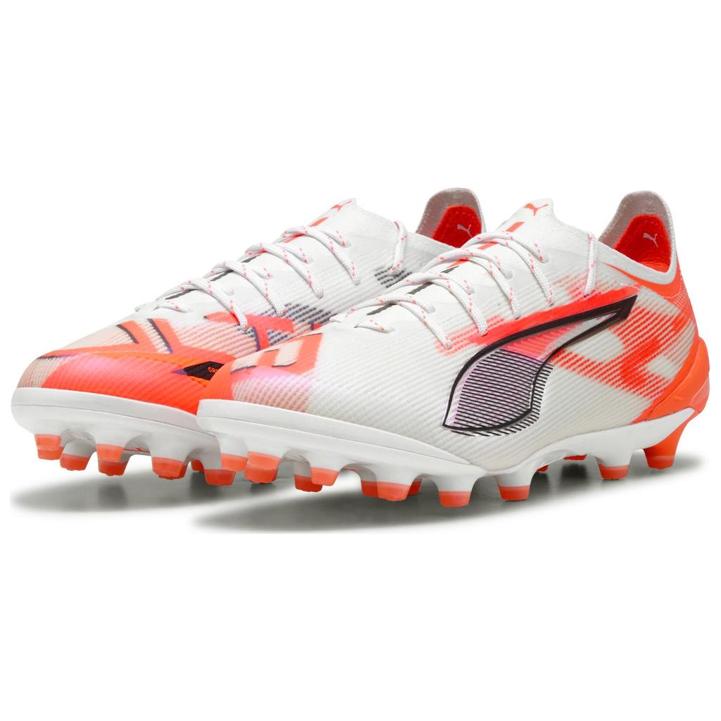 Puma Ultra 5 Ultimate Comfortable Versatile AG Football Shoes Unisex Football Shoes White Black Red 108339-01
