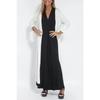 Moda Primavera Estate Cardigan Monocolore Manica Lunga Donna Lento Casual Stile Lungo Spacco Cappotto Signora Elegante