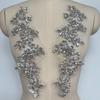 3D Flatback Motif Rhinestone Sewing Accessories for Dresses Lace Appliques Shiny Gold Trim Sequin Flowers Corset Embroidery Hat