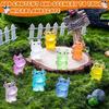10/20pcs Luminous Mini Resin Cow, Glow In The Dark Cows Tiny Animals Figures DIY Crafts For Fairy Garden Micro Landscape Aquarium Micro