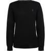 Polo Besticktes Logo Rundhals Wollpullover Herren Pullover Schwarz 710714346-001