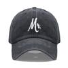 Passender Herr. & Frau. Baseballkappe Herren Damen Baumwolle Stickerei Sport Golfkappen Brautgeschenk Frischvermählte Flitterwochen Hochzeitsgeschenk