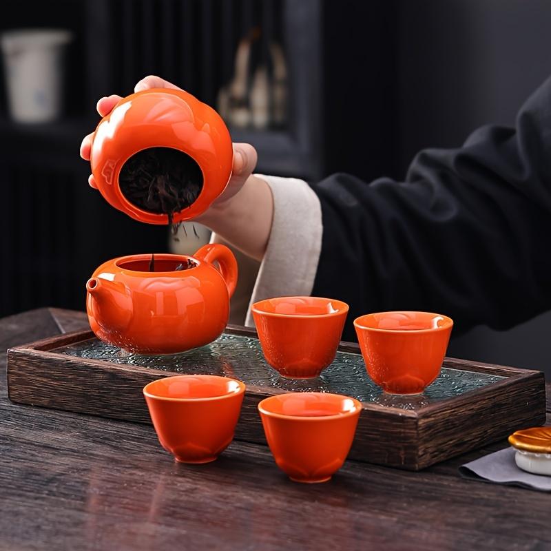 1 sada keramická čajová sada Čajová sada ve stylu tomel Vhodné pro rodinné posezení Cestování v přírodě Dárek k narozeninám Dárek k svátku Jarní festival Dárek Čajový doplněk