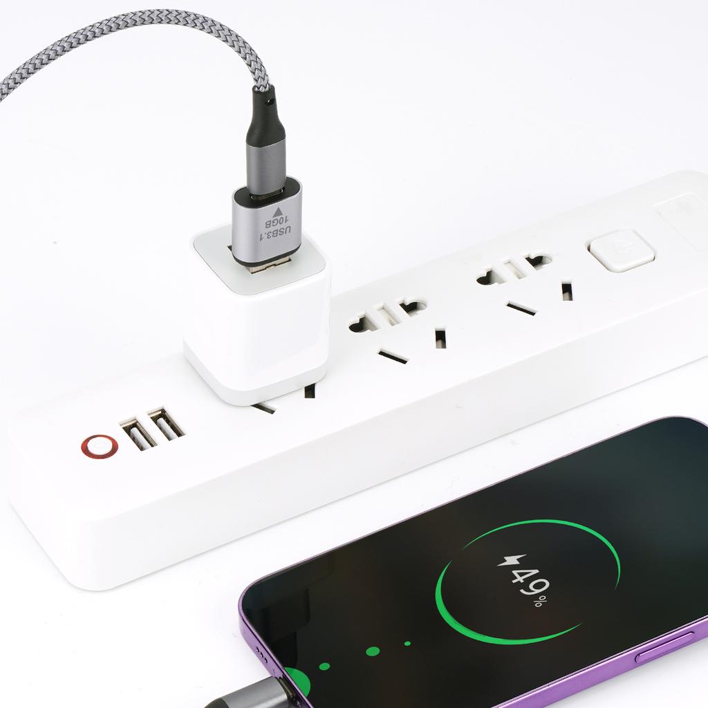 USB 3.1 auf Typ C Adapter Mini Stecker Buchse Konverter Typ C Laden Daten Hochgeschwindigkeitsübertragung Anschluss 10 Gbit/s