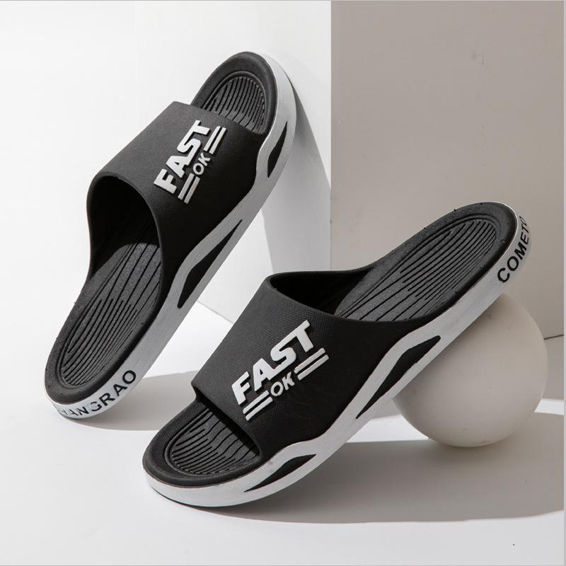 Cool Slippers Men's Summer Home Bathroom Non-slip and Non-smelly Feet Outside Slippers Couple