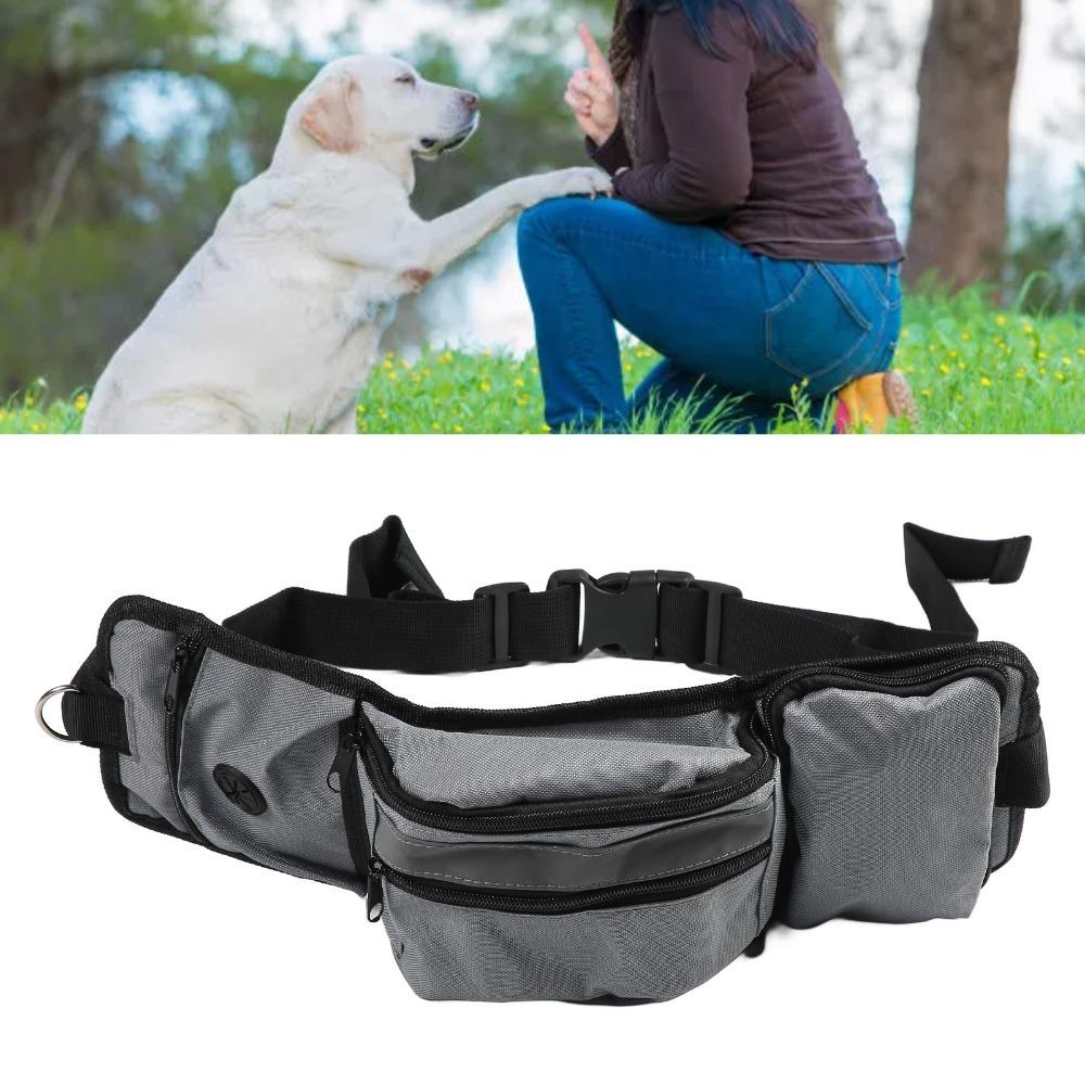 Adjustable Strap Pet Training Waist Bag Dog Walking Fanny Pack Outside Fitness Activity