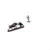 Modern Feng Shui Bull And Knight Figurine Sculpture Creative Tabletop Ornament for Desk Entryway