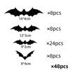 Halloween Decoration 3D Black PVC Bat Halloween Party DIY Decor Wall Sticker Bar Room Halloween Party Scary Decos Props