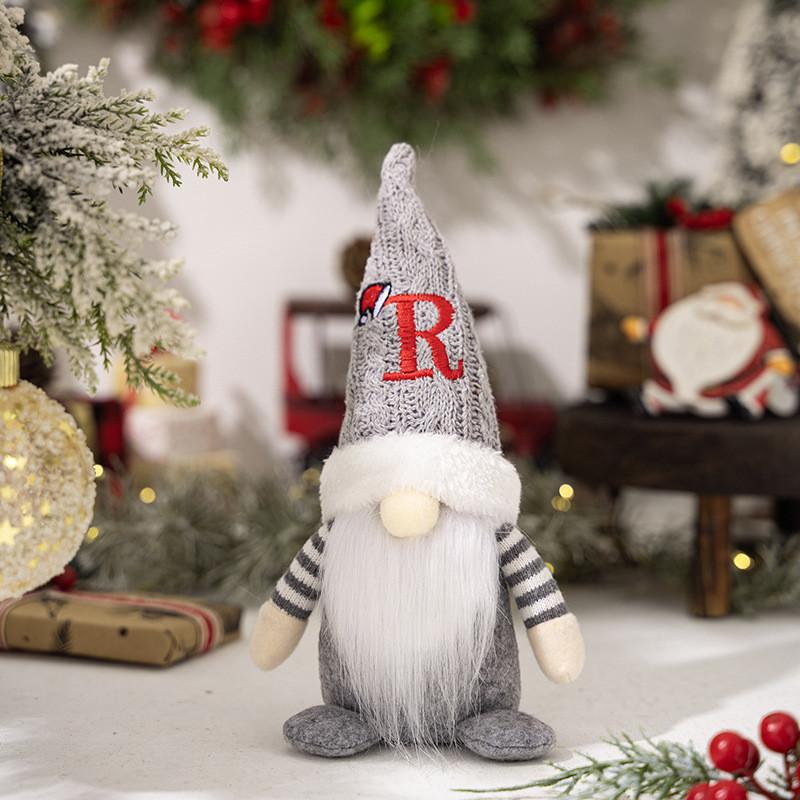 Adorable Christmas Gnome Figurine With Knitted Hat Perfect For Festive Decor