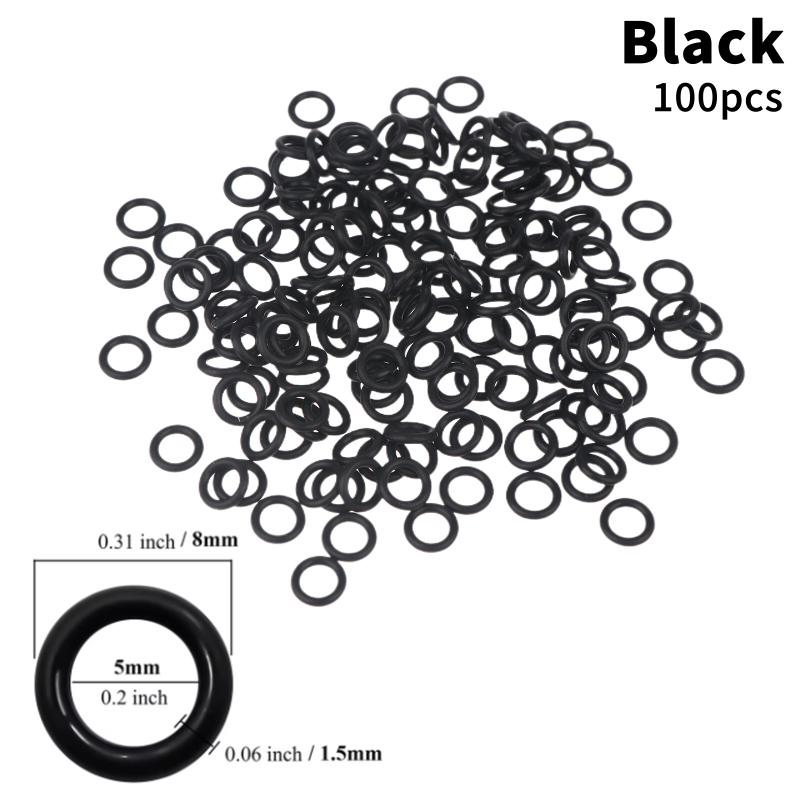 100 Pezzi O-Ring Bianchi Rossi Neri in Silicone Ammortizzatore per Switch Tastiera Ammortizzatore Per Switch Mx e O-Ring Meccanici per Tastiera