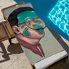 Famous Pretty S-salvador Dali Art Towel Beach Quick Dry Soft Pool Towels Gift for Travel Gym Shower Camping Sports