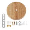 10/12Cm Holz Lampenfuß Modern Deckenplatte Holz Deckenhalter Pendelleuchte Fassung Kronleuchter Basis DIY Beleuchtungszubehör