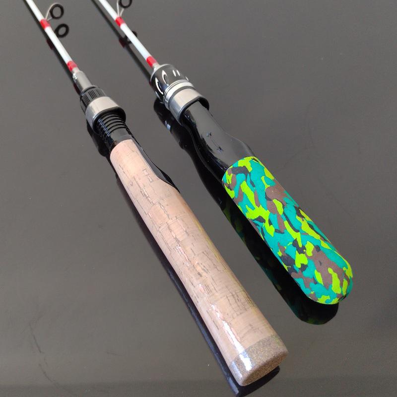 Telescopic Ice Fishing Rod & Reel: Short Solid Tip for Winter Fishing