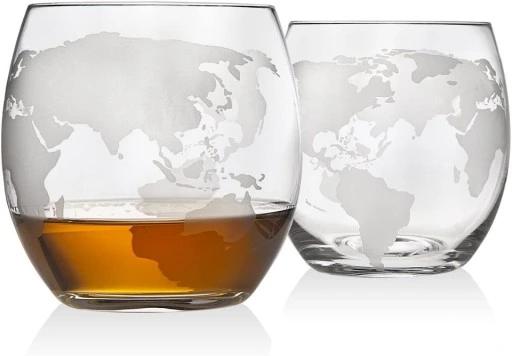 Zestaw Do Whisky Karafka Globus Szklanki Dozownik Prezent Na Urodziny Imien