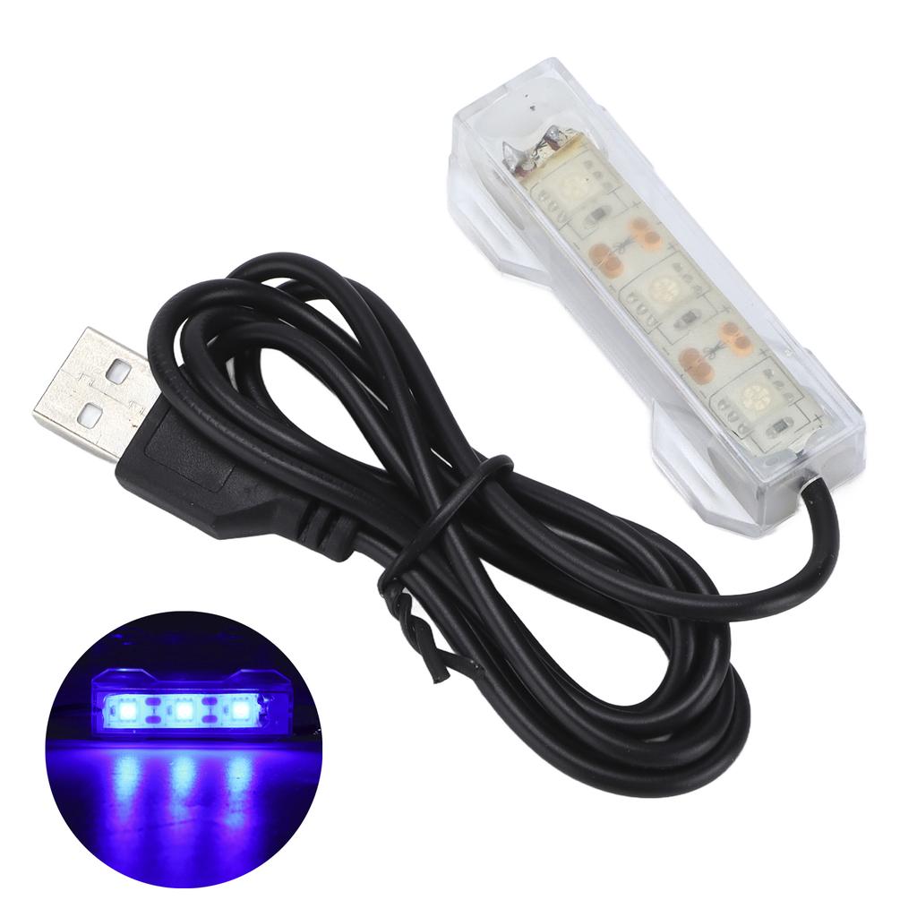 Aquarium Light USB Charging Plastic Fish Tank LED Light for Aquatic Plants LandscapeBlue