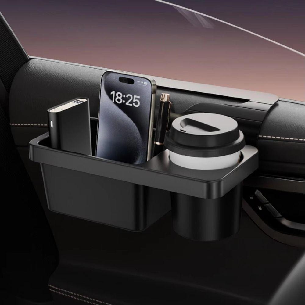 Easy Installation Car Cup Holder Non-Slip Car Door Organizer Car Door Storage Box Camping